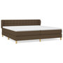 Voir la diapositive 2 : VIDAXL Sommier a lattes de lit avec matelas Marron fonce 200x200 cm