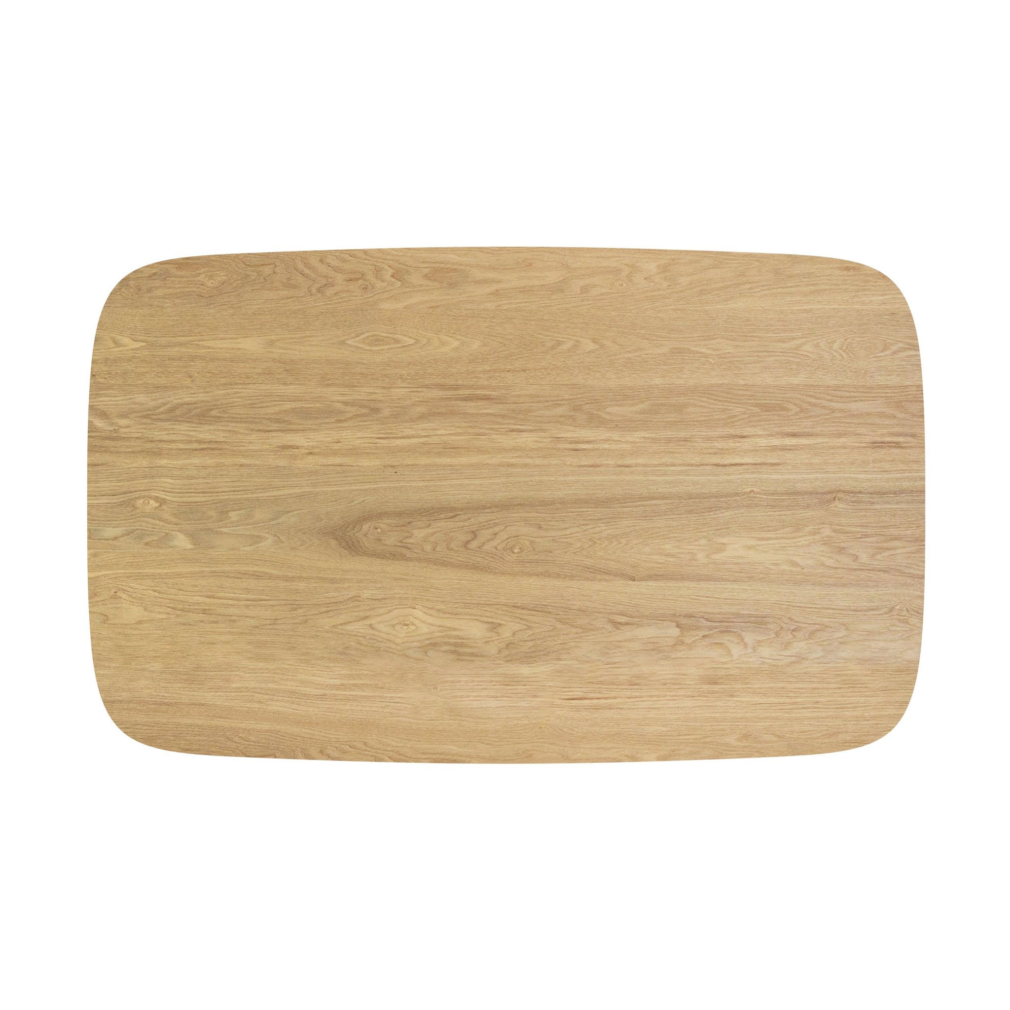 Voir la diapositive 3 : MAISON PAVANE Table rectangulaire 4 personnes en bois clair 120 cm-oman
