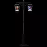 paris prix décoration lumineuse 2 lanternes 188cm noir