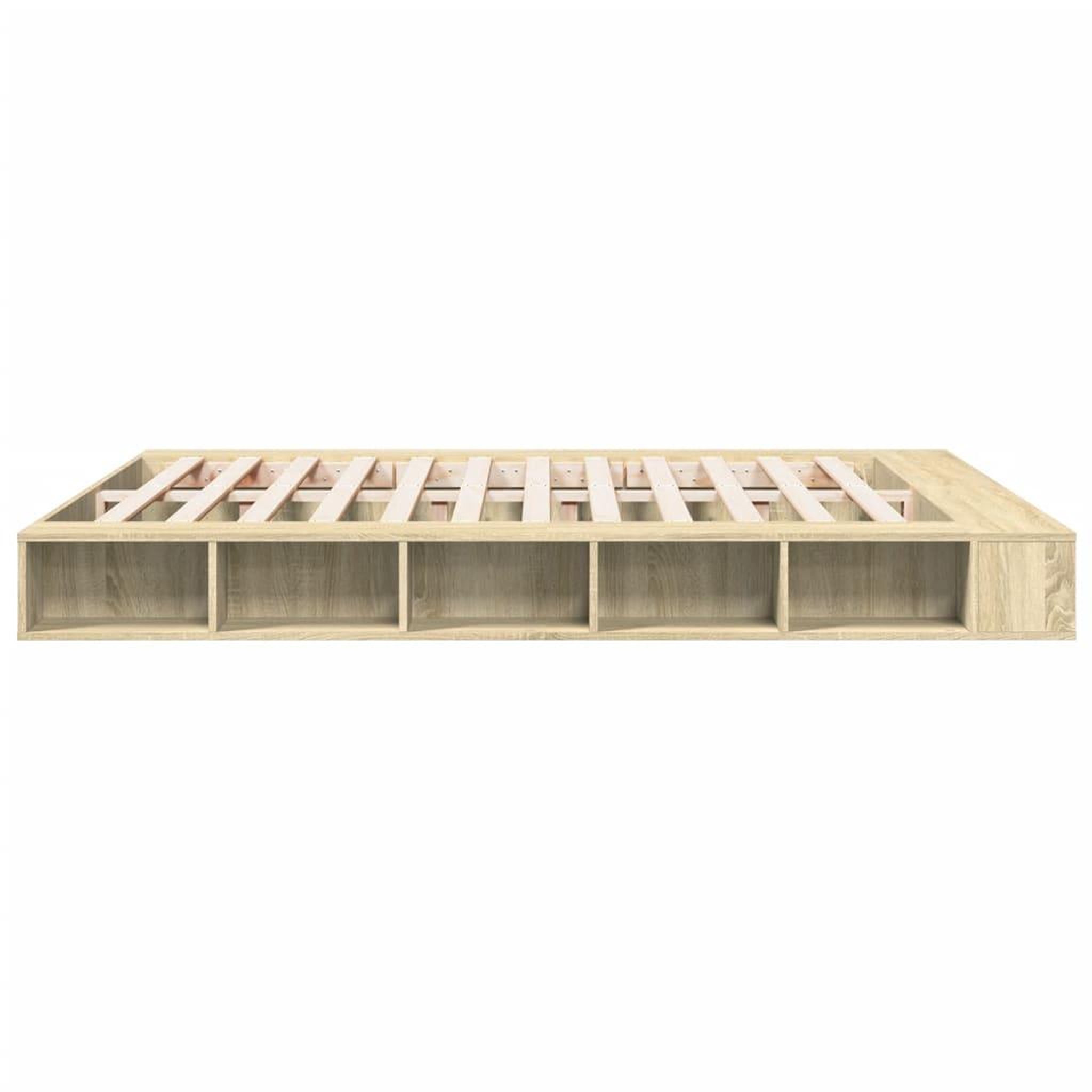 Voir la diapositive 5 : VIDAXL Cadre de lit sans matelas chene sonoma 200x200 cm