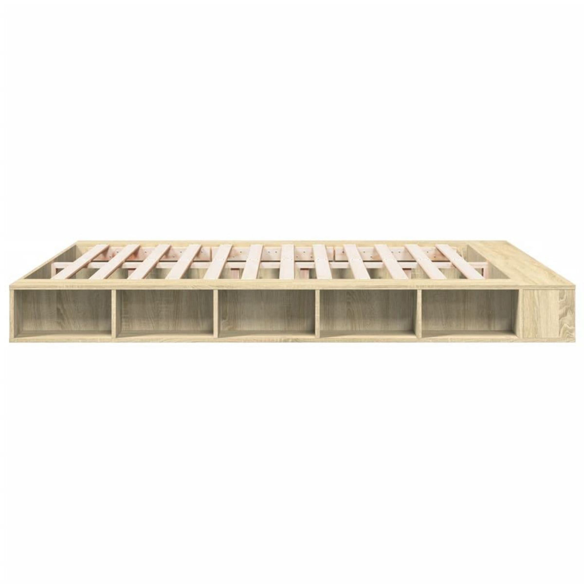 VIDAXL Cadre de lit sans matelas chene sonoma 200x200 cm