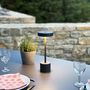 Voir la diapositive 6 : Lumisky Lampe de table sans fil touch LED ROBY Gris Aluminium H30CM