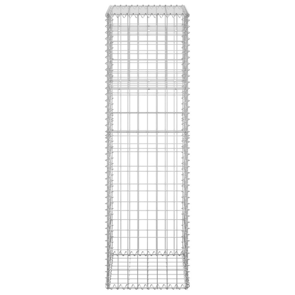 VIDAXL Poteaux a panier de gabion 2 pcs 40x40x140 cm Fer