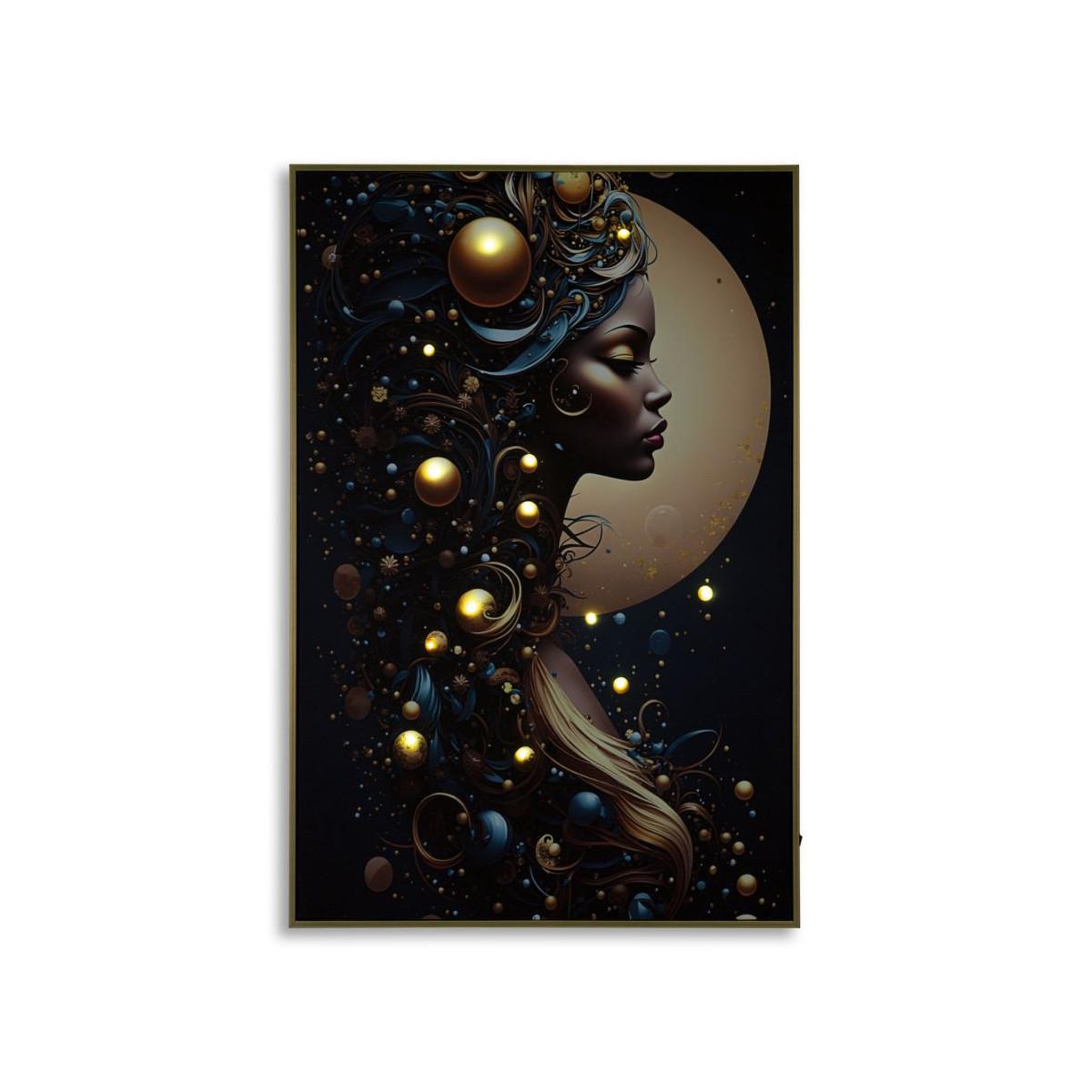 Voir la diapositive 2 : Paris Prix Tableau imprimé à led  minerva i  60x90cm multicolore