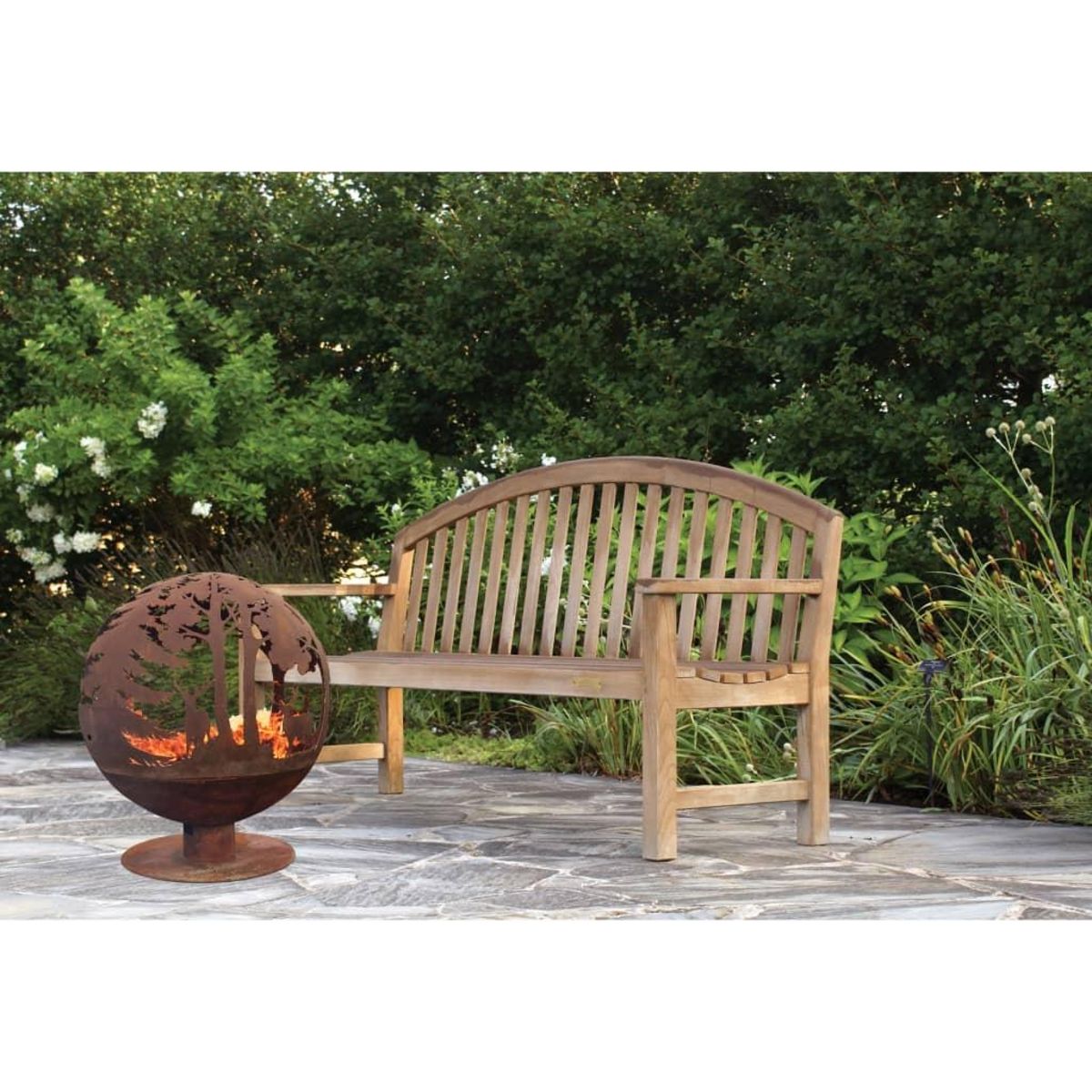 ESSCHERT DESIGN Esschert Design Foyer a coupe Laser 57,5 x 57,5 x 66 cm Rouille FF261