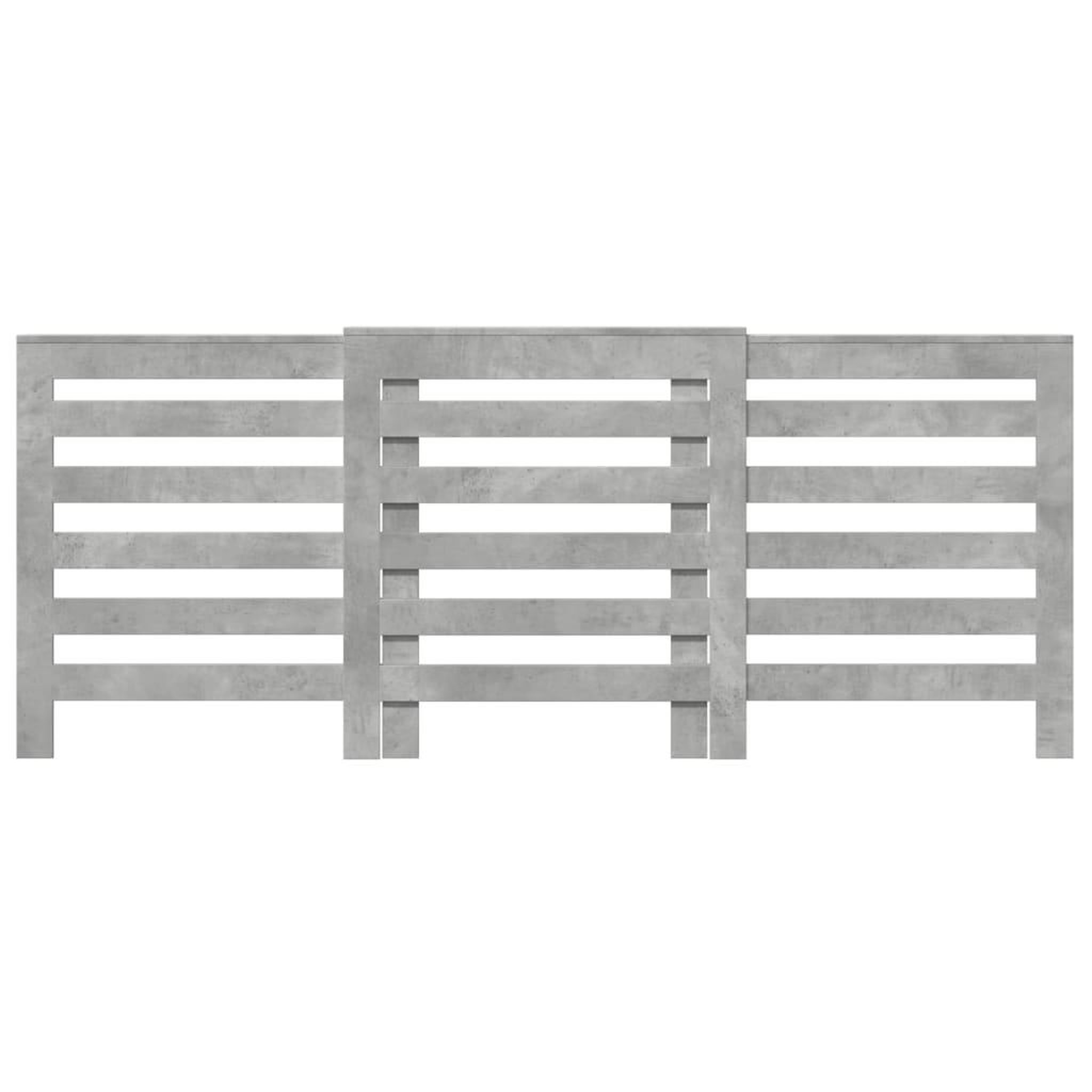 Voir la diapositive 3 : VIDAXL Cache-radiateur gris beton 205x21,5x83,5 cm bois d'ingenierie