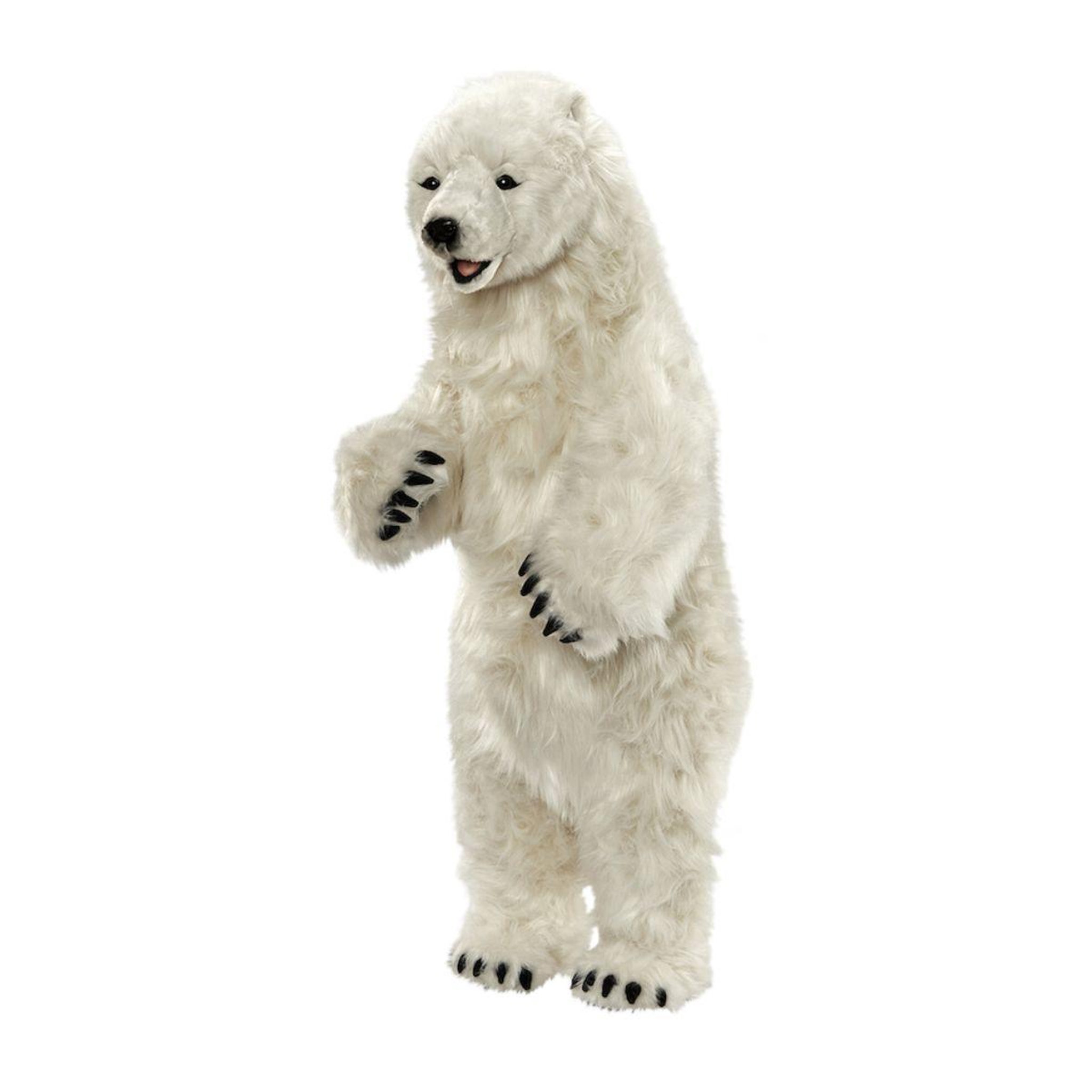 Hansa Hansa Peluche Geante Ours Polaire Dresse 100cmH 50cmL