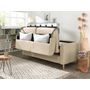 Voir la diapositive 4 : LISA DESIGN Timo - canapé 3 places convertible express couchage quotidien 140 cm matelas 12 cm en tissu