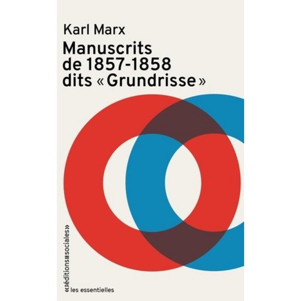 MANUSCRITS DE 1857 - 1858 DITS  GRUNDRISSE , Marx Karl