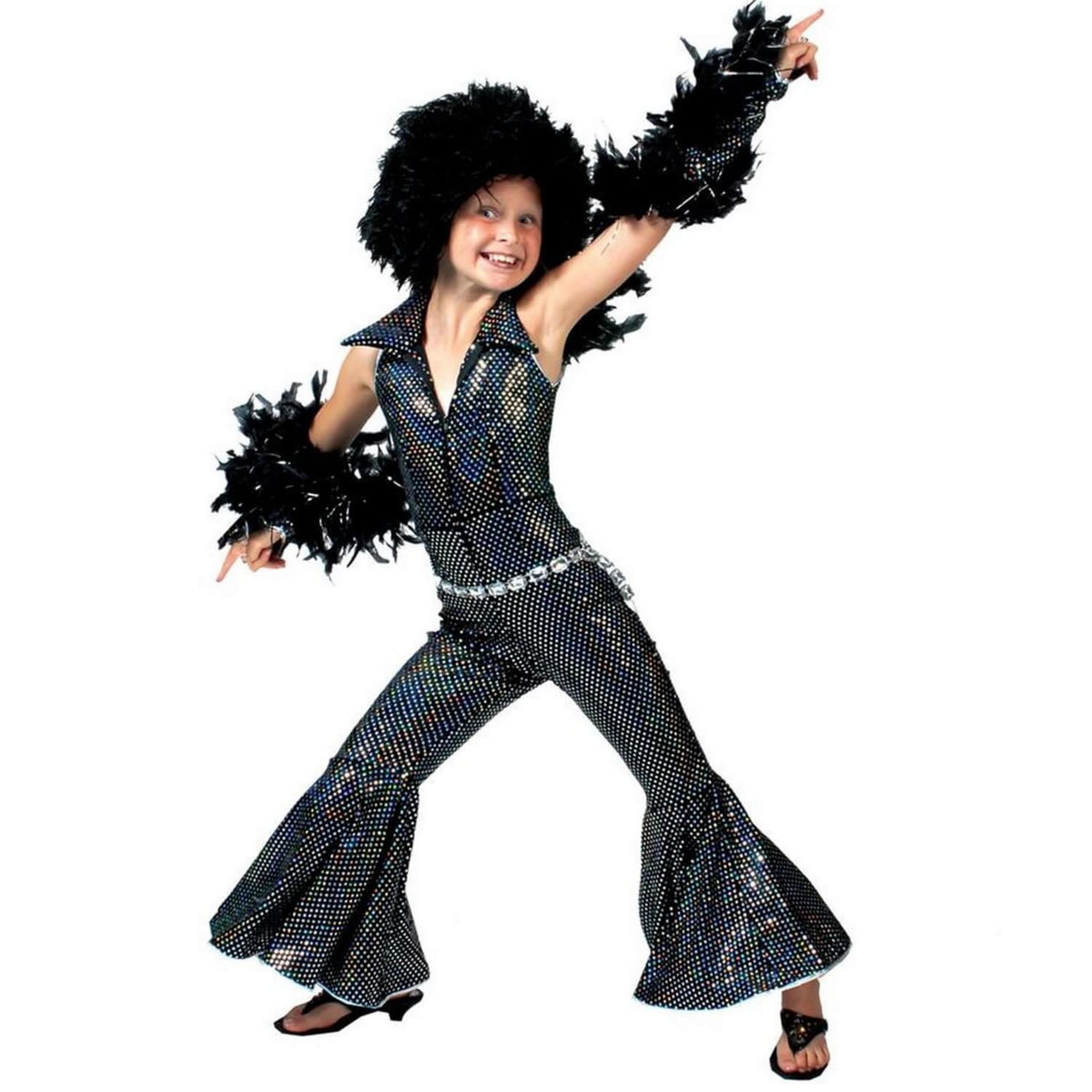 FUNNY FASHION Déguisement boogie girl - Fille - 8/10 ans (128 à 140 cm)