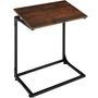 Voir la diapositive 1 : tectake Table d'appoint style industriel Bois foncé industriel, rustique