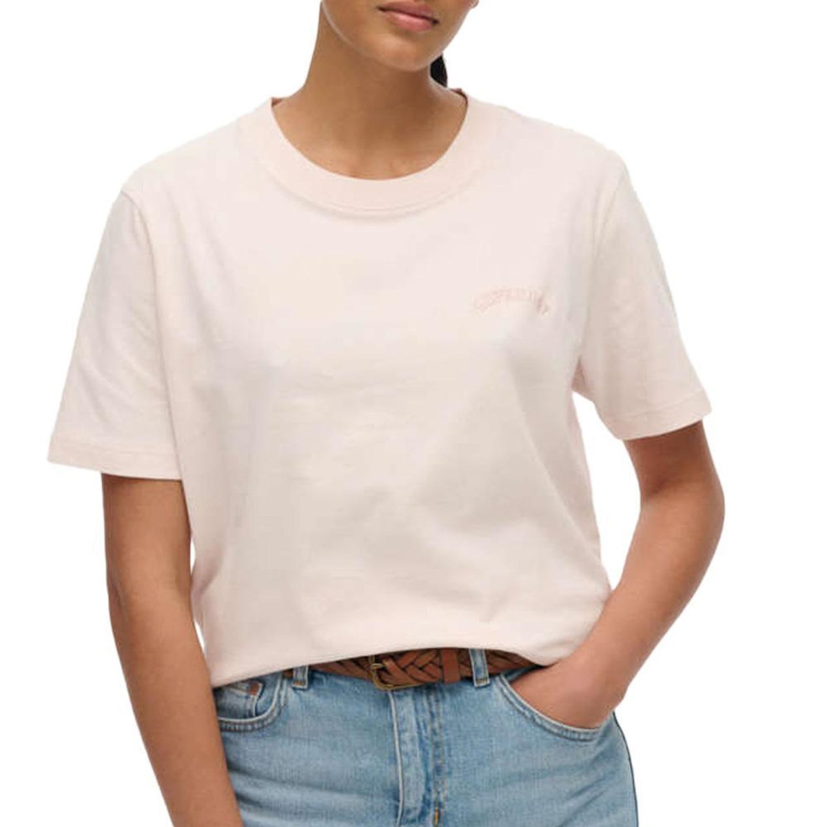 SUPERDRY T-Shirt Rose Clair Femme Superdry W1011644A