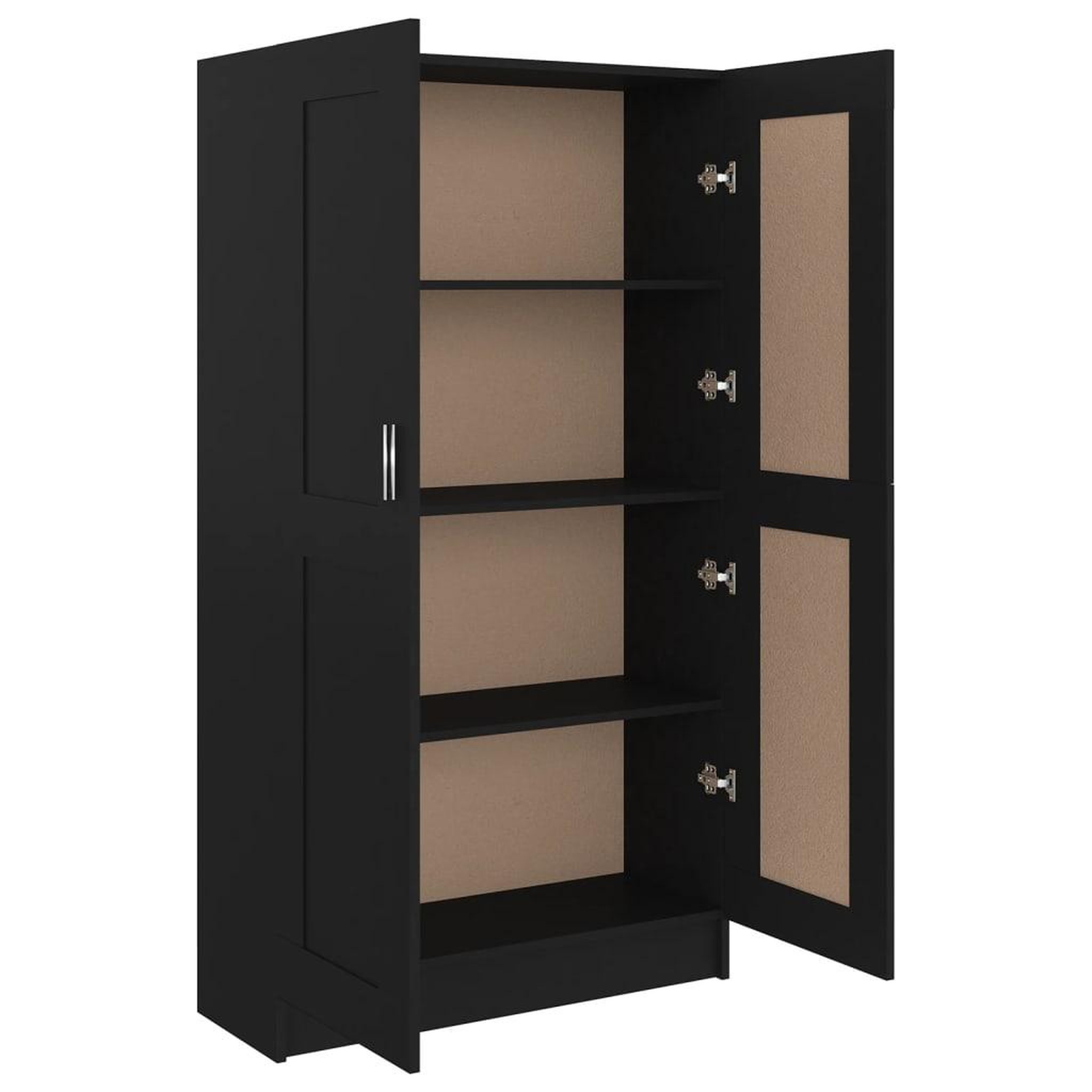 Voir la diapositive 5 : VIDAXL Bibliotheque Noir 82,5x30,5x150 cm Bois d'ingenierie