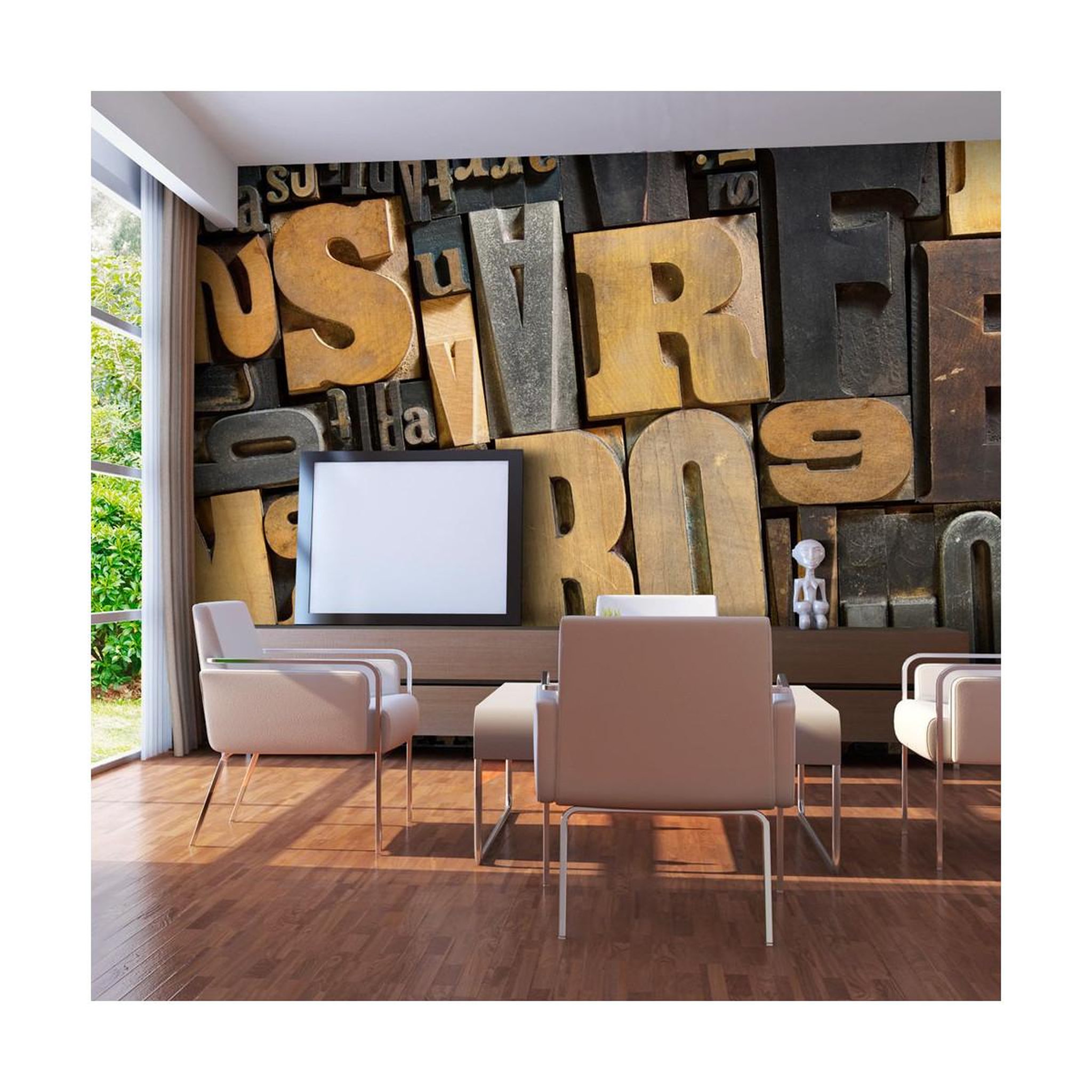 Paris Prix Papier peint xxl  lettres en bois  270x550cm
