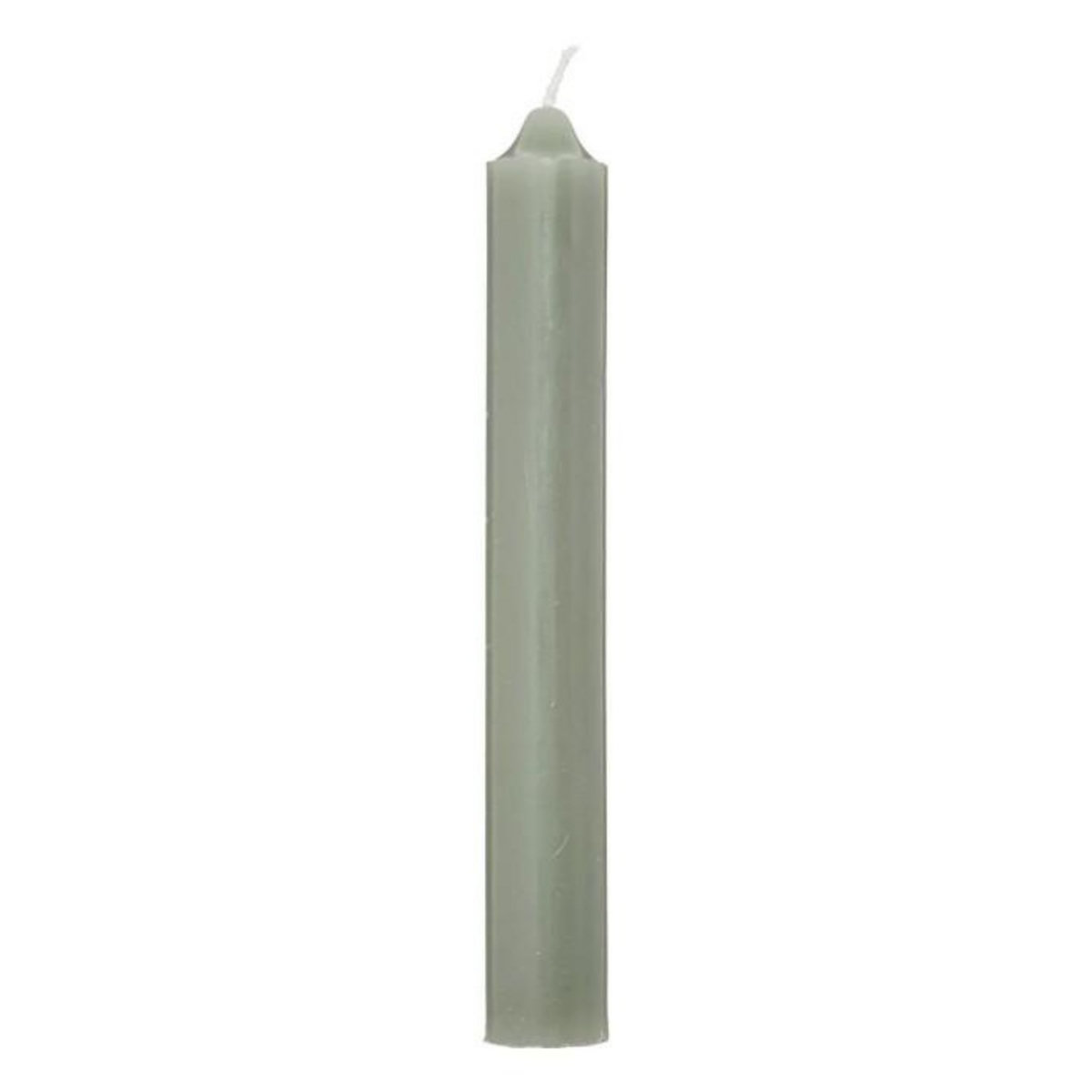 COMPTOIR DE LA BOUGIE Lot de 10 Bougies Bâton  Hugo  16cm Vert Eucalyptus