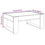 Voir la diapositive 6 : VIDAXL Table basse avec LED infini chene fume 70x53x30 cm