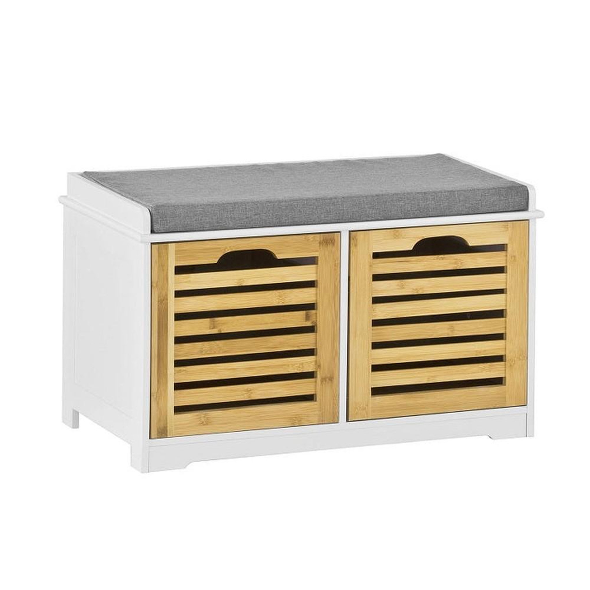 Voir la diapositive 1 : SOBUY SoBuy - Banc de rangement à chaussures avec deux portes - Nordique - FSR23-K