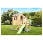 Voir la diapositive 1 : Soulet Cabane de jardin pour enfant avec toboggan - Bois - H2.49m - JOSEPHINE