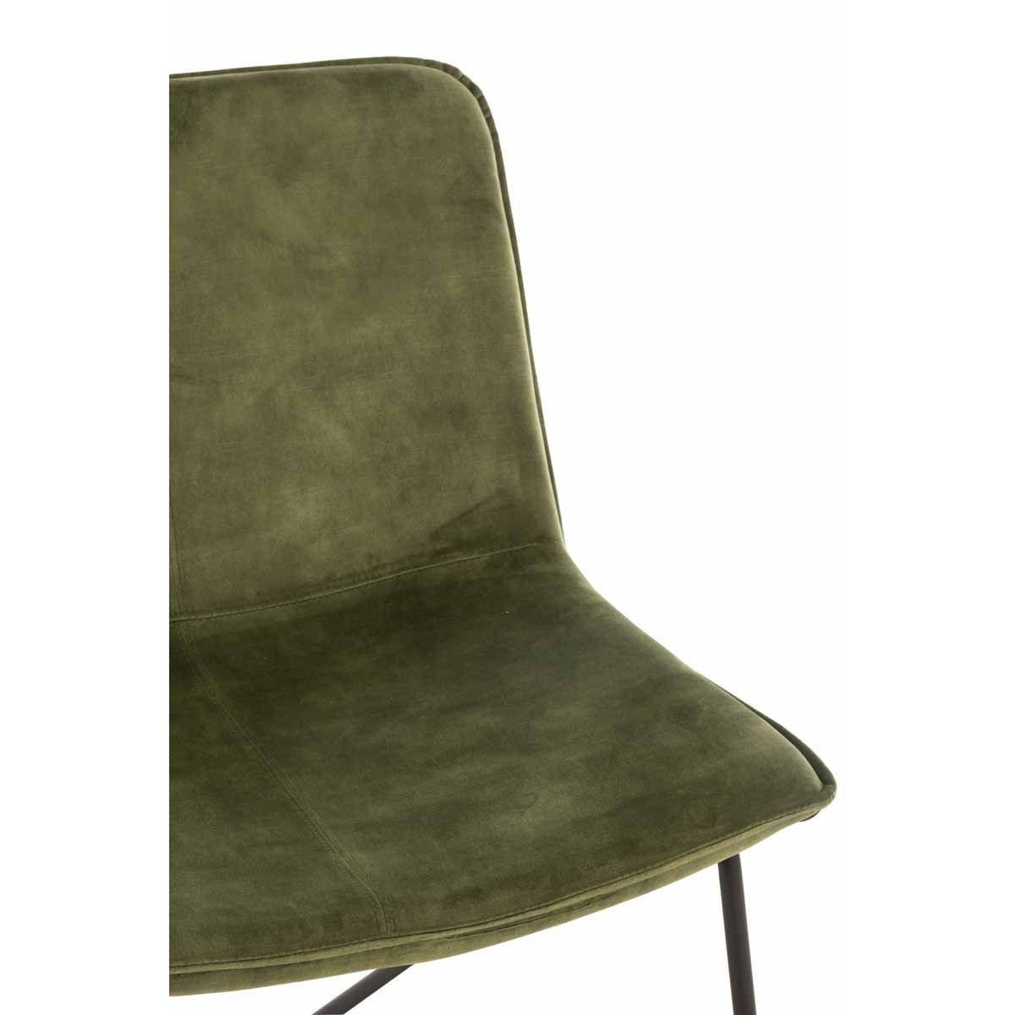 Voir la diapositive 6 : J-LINE Fauteuil Lounge Design  Isabel  76cm Vert