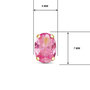 Voir la diapositive 4 : L'ATELIER D'AZUR Boucles d'Oreilles Or 18 Carats 750/000 - Zirconiums Roses