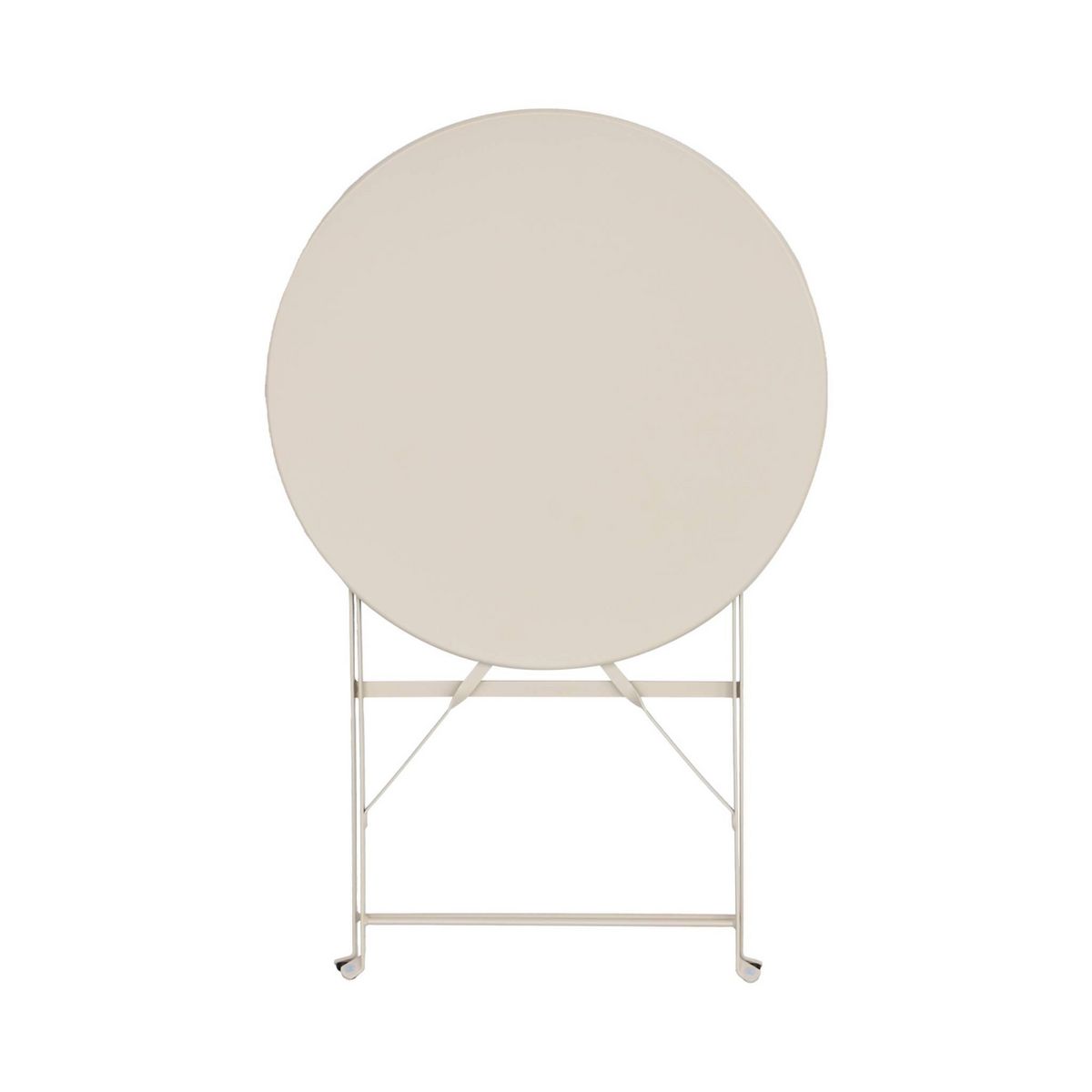 SWEEEK Table de jardin bistrot pliable - Emilia ronde - Table ronde Ø60cm en acier thermolaqué