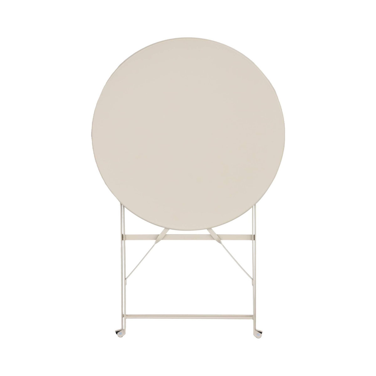 SWEEEK Table de jardin bistrot pliable - Emilia ronde - Table ronde Ø60cm en acier thermolaqué