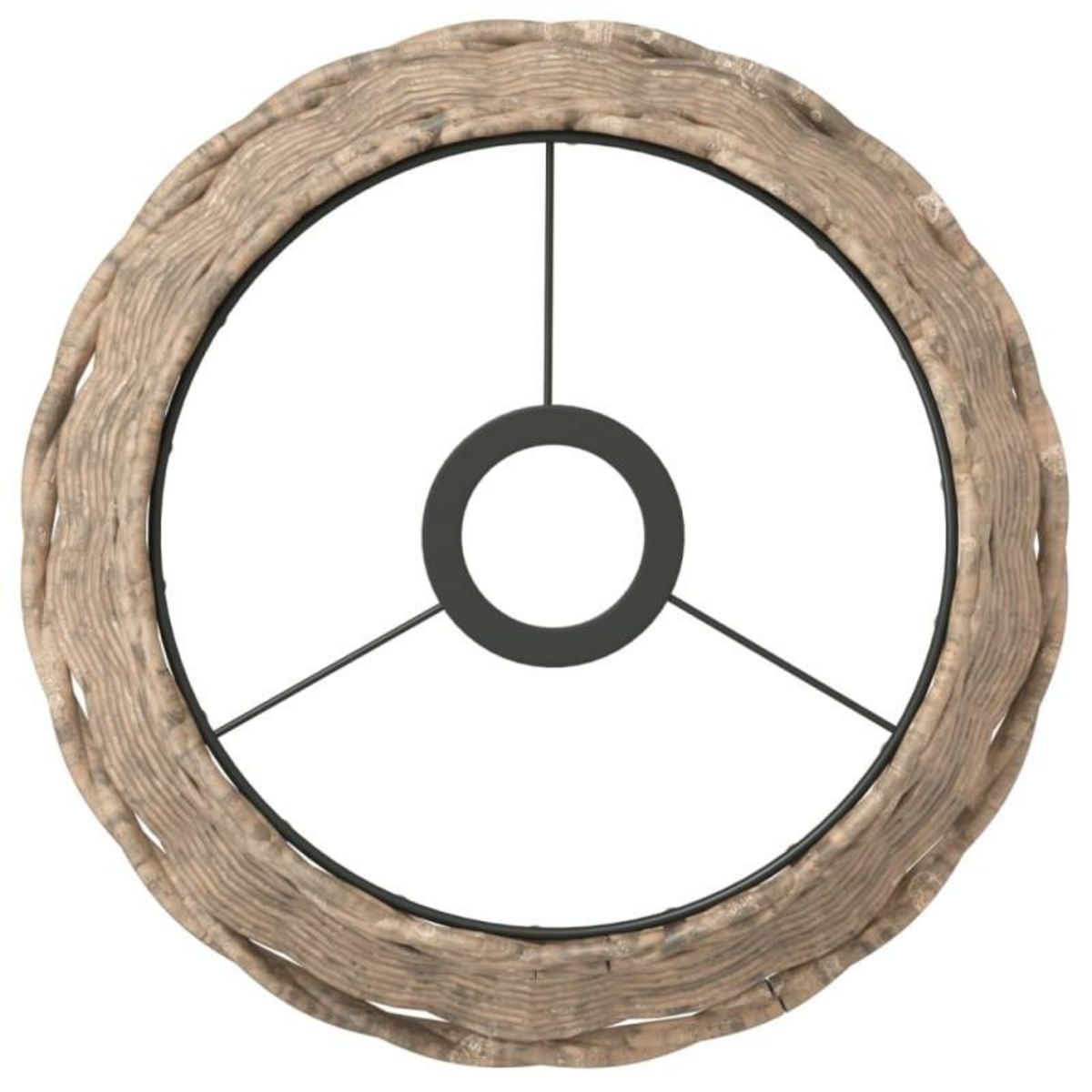 VIDAXL Abat jour de plafonnier marron Ø25x17 cm osier