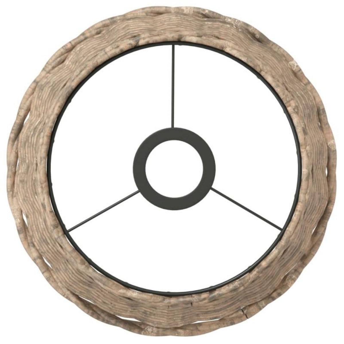 VIDAXL Abat jour de plafonnier marron Ø25x17 cm osier