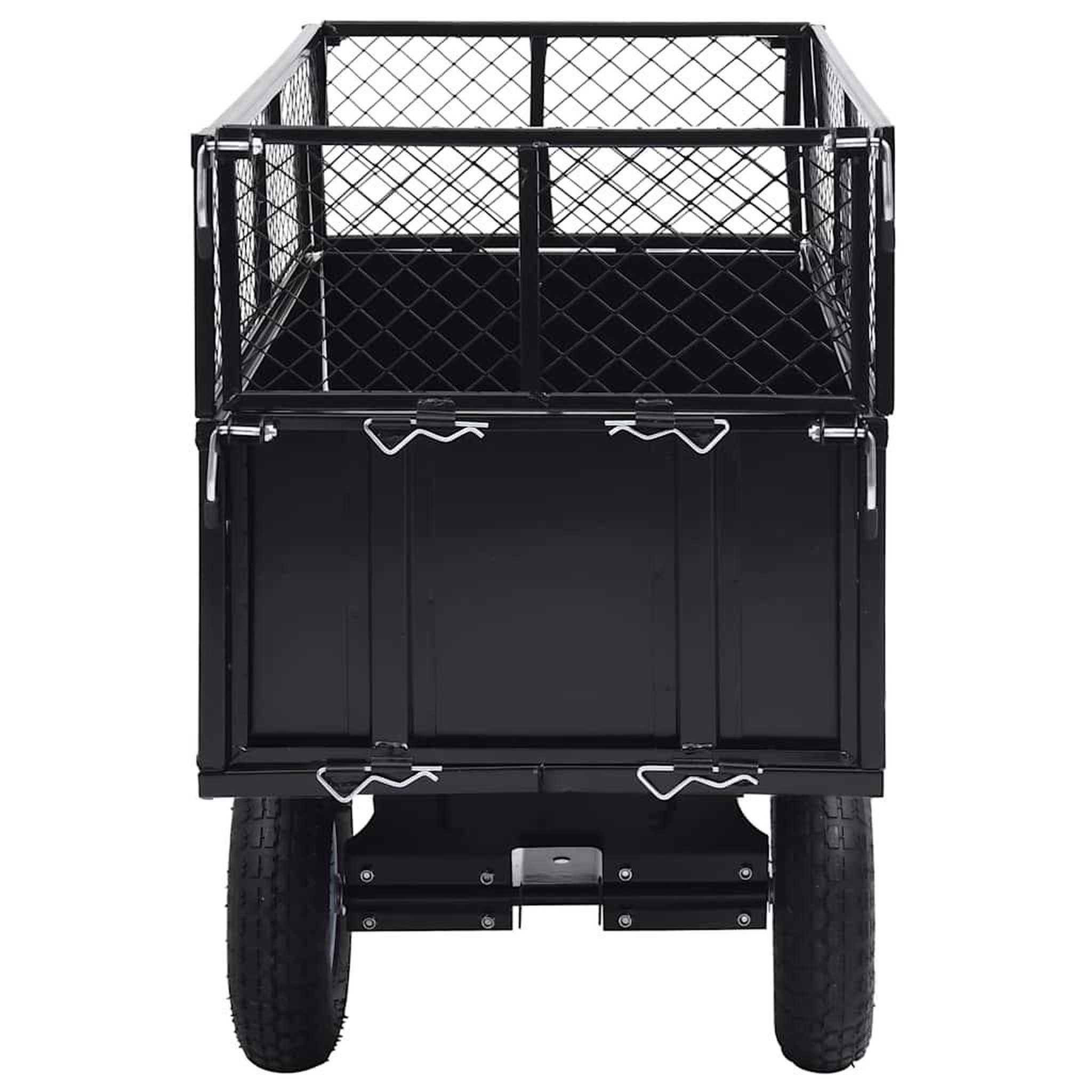 Voir la diapositive 4 : VIDAXL Remorque basculante pour tondeuse de pelouse Charge de 150 kg
