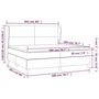 Voir la diapositive 6 : VIDAXL Sommier a lattes de lit avec matelas Rose 200x200 cm Velours