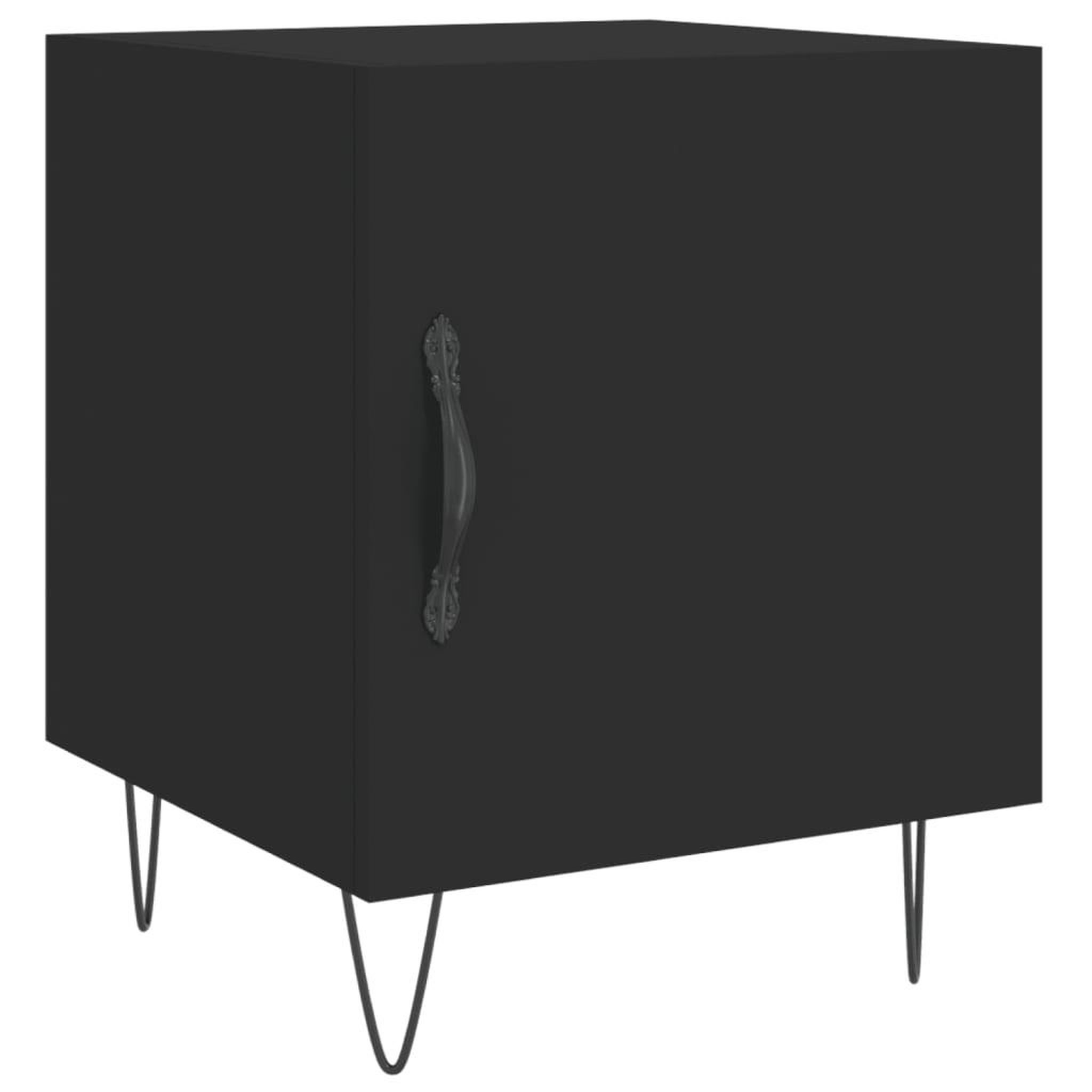 Voir la diapositive 5 : VIDAXL Tables de chevet 2 pcs noir 40x40x50 cm bois d'ingenierie