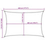 Voir la diapositive 6 : VIDAXL Voile d'ombrage 160 g/m^2 Vert clair 3,5x4,5 m PEHD