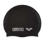 ARENA Bonnet de bain  Femme Classic Silicone. Coloris disponibles : Noir