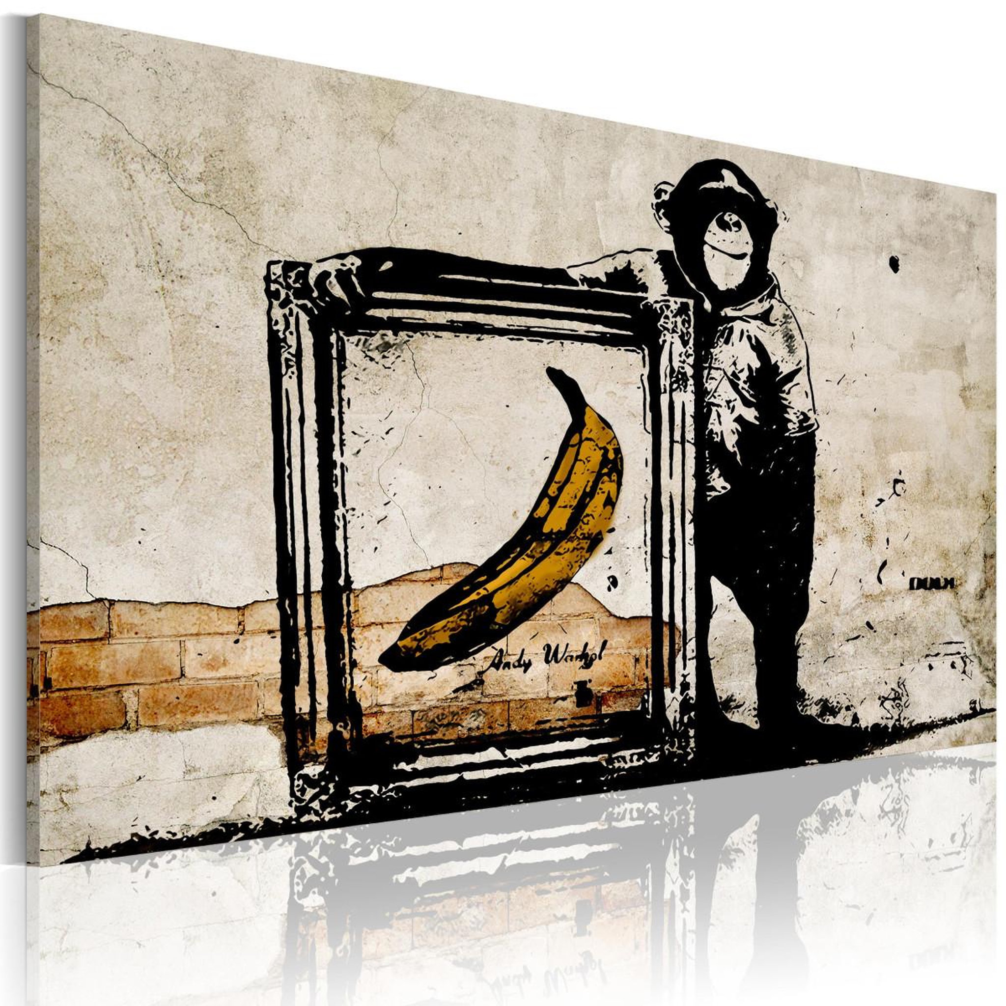 Voir la diapositive 1 : Paris Prix Tableau Imprimé  Inspired - Banksy -Sepia