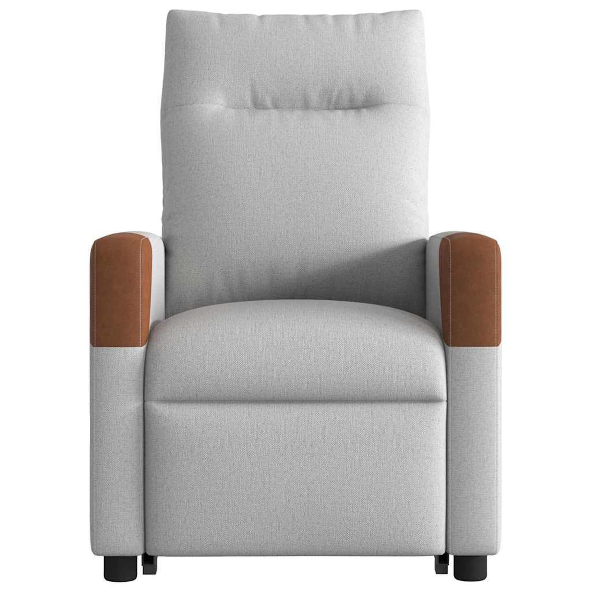 Voir la diapositive 5 : VIDAXL Fauteuil inclinable gris nuage tissu