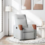 Voir la diapositive 1 : VIDAXL Fauteuil inclinable gris nuage tissu