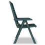 Voir la diapositive 5 : VIDAXL Chaises inclinables de jardin lot de 4 Plastique Vert