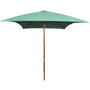 Voir la diapositive 1 : VIDAXL Parasol avec poteau en bois 200 x 300 cm Vert
