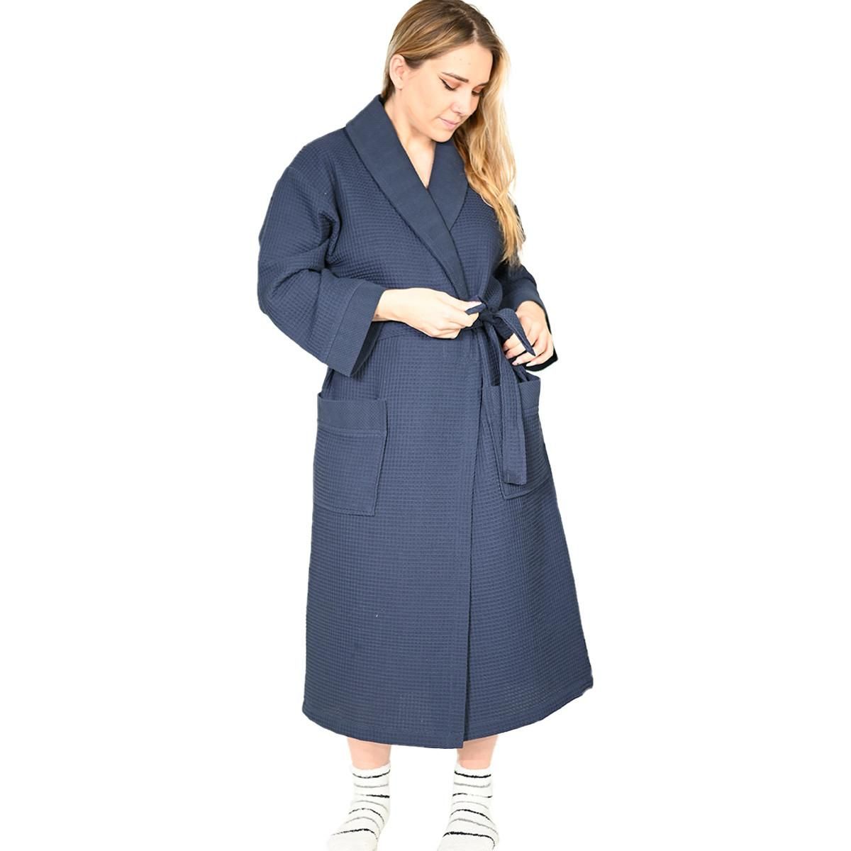 Sensei Maison Peignoir mixte nid d'abeille SPA COL CHÂLE