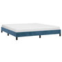 Voir la diapositive 3 : VIDAXL Cadre de lit sans matelas bleu fonce 180x200 cm velours