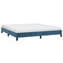 Voir la diapositive 3 : VIDAXL Cadre de lit sans matelas bleu fonce 180x200 cm velours