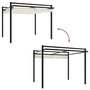 Voir la diapositive 3 : VIDAXL Tonnelle de jardin avec toit retractable creme 3x3 m aluminium