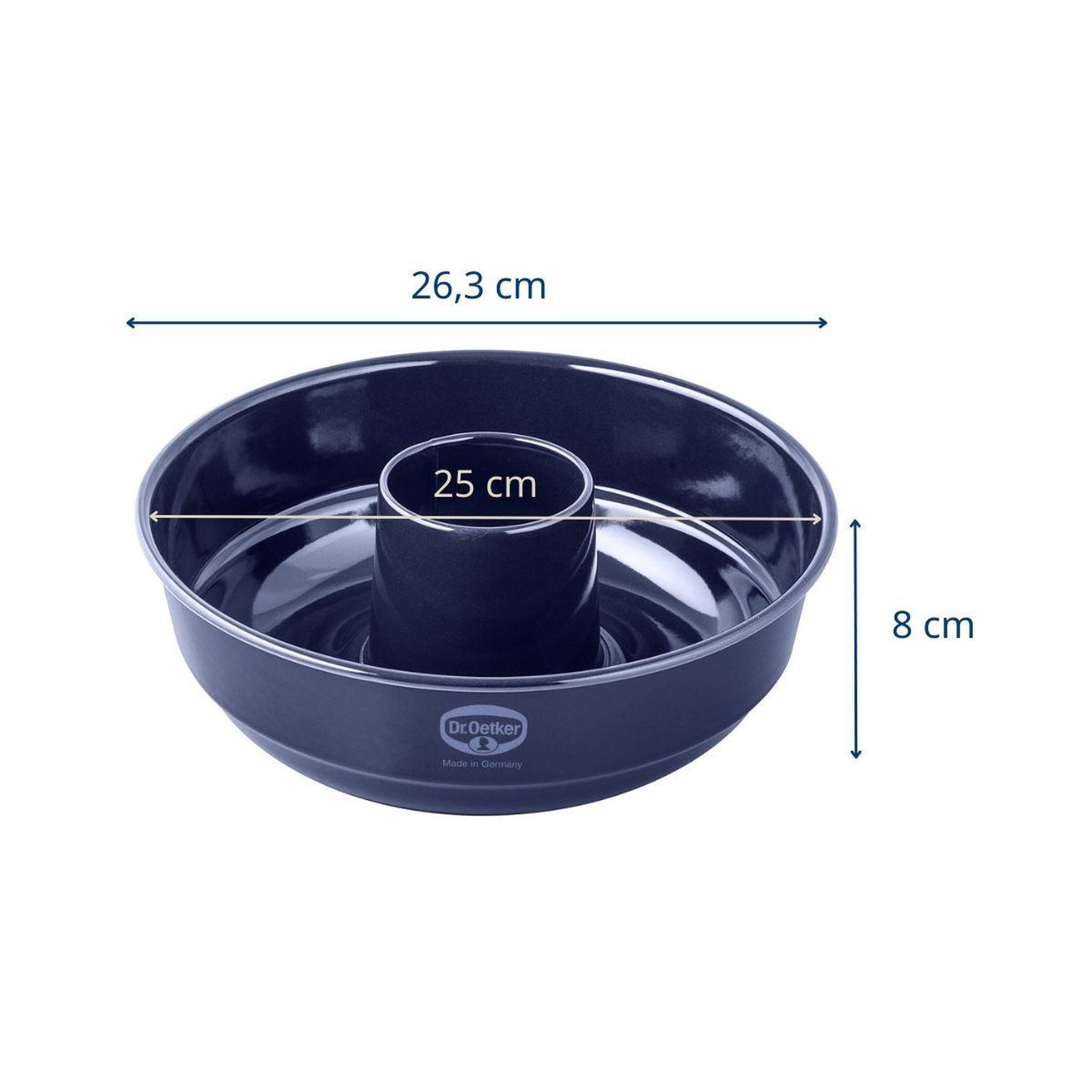 Voir la diapositive 3 : DR.OETKER Lot de 2 moules à gâteaux 26,3/26,3 cm en acier dr oetker back-liebe