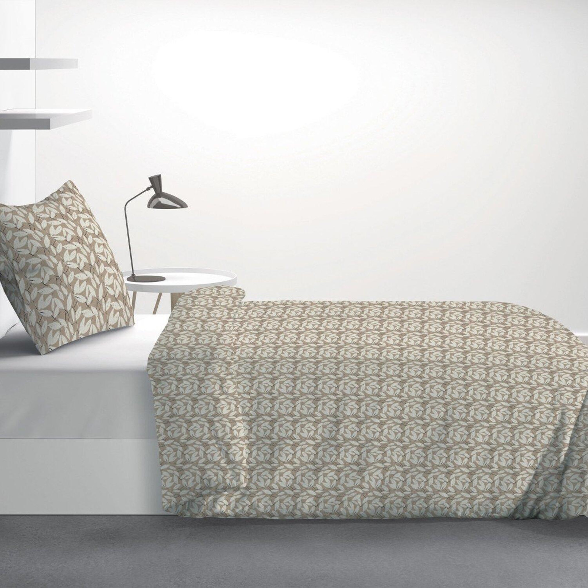 Voir la diapositive 3 : Les Ateliers du Linge Parure housse de couette 100%polyester 60gsm, carmel