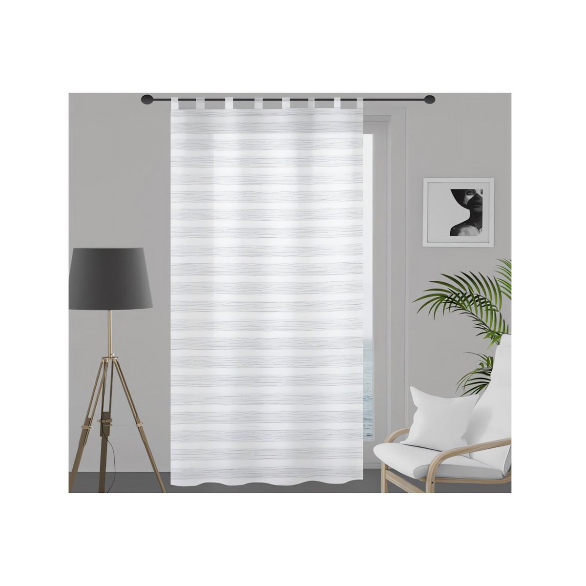 SOLEIL D'OCRE Voile à pattes 135X250 cm LOUIS, par Soleil d'Ocre