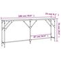 Voir la diapositive 6 : VIDAXL Table console chene sonoma 180x23x75 cm bois d'ingenierie