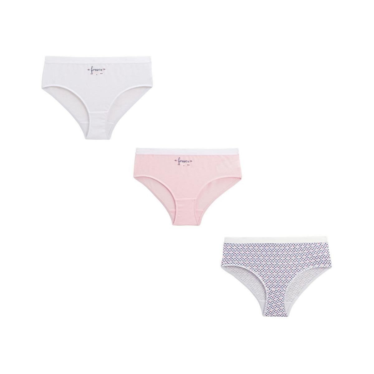 Petit Béguin Lot de 3 culottes fille Vakura