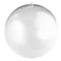 Rayher Boule en plastique, en 2 parties, 14cm ø, cristal, avec trou 15 mm pour guirlande LED