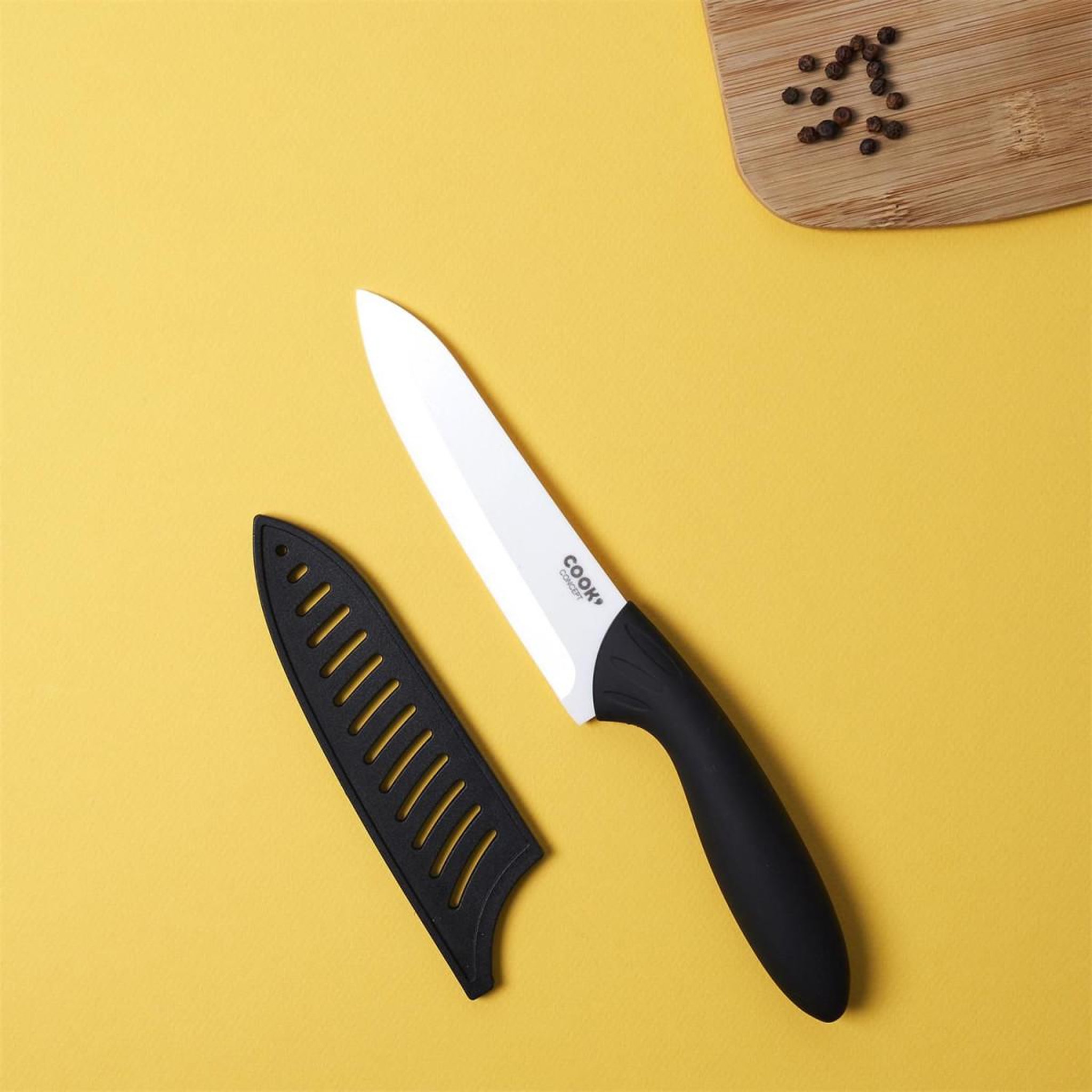 Voir la diapositive 3 : COOK CONCEPT Couteau Universel avec Étui  Soft  26cm Noir