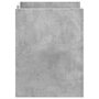 Voir la diapositive 5 : VIDAXL Table de chevet gris beton 45x50x65 cm bois d'ingenierie